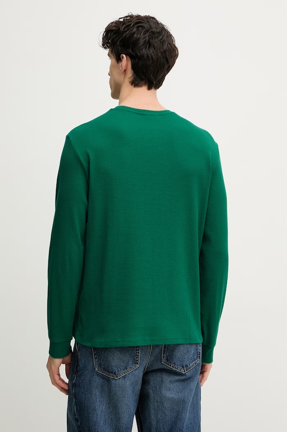 Îmbrăcăminte Calvin Klein Jeans longsleeve bărbătesc cu bumbac LV040EM217 verde