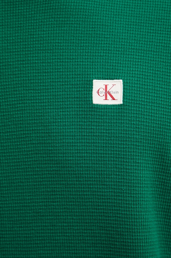 Calvin Klein Jeans longsleeve bărbătesc cu bumbac LV040EM217 verde