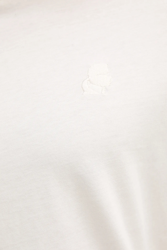 Karl Lagerfeld longsleeve bawełniany 554226.755022 beżowy