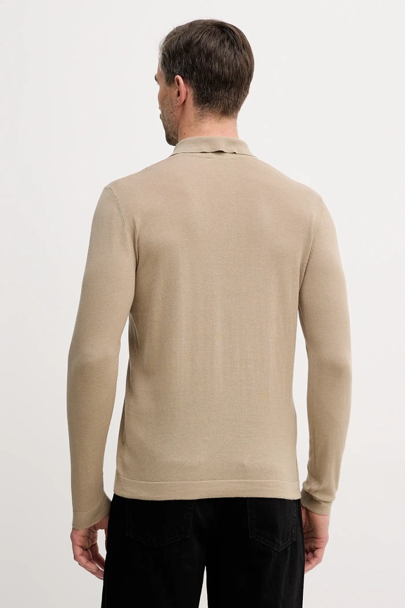 Odzież Sisley longsleeve bawełniany 1028S300P zielony