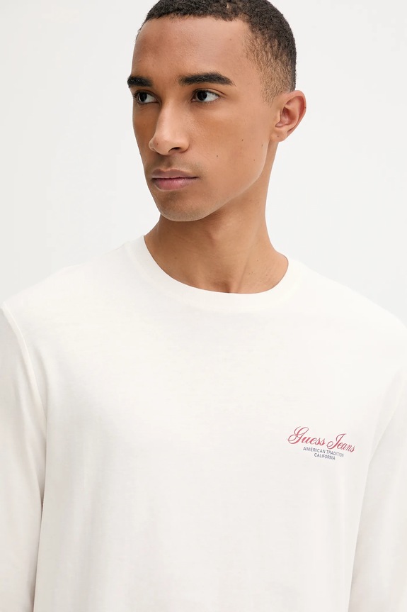 Guess Jeans longsleeve bawełniany beżowy M5YI03.K8HM0