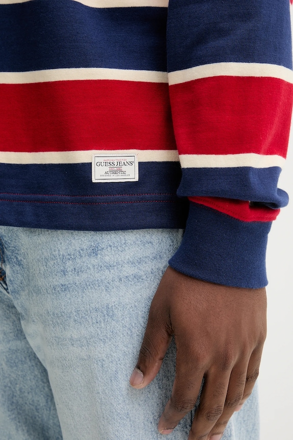 Guess Jeans longsleeve bawełniany M5YP27.KCPS1 czerwony