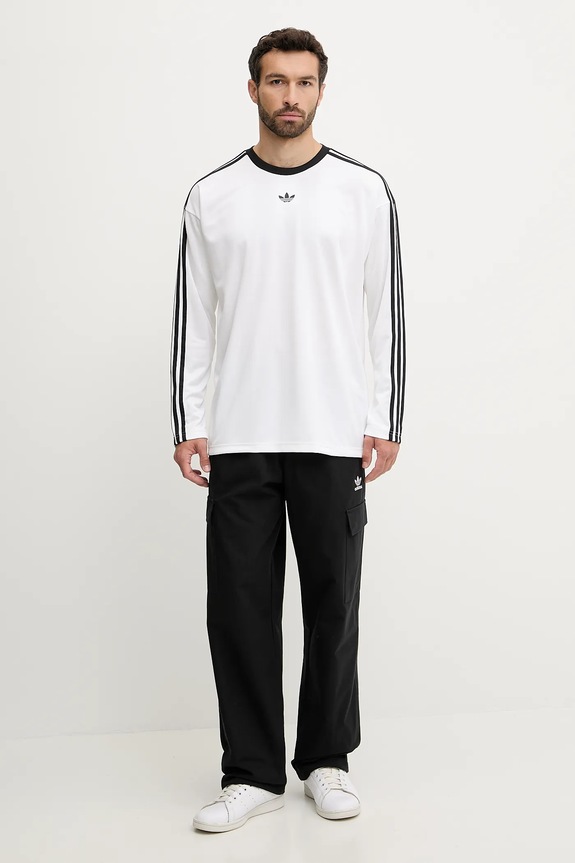 adidas Originals camicia a maniche lunghe Jacq Jersey Ls JX1519 bianco AW25