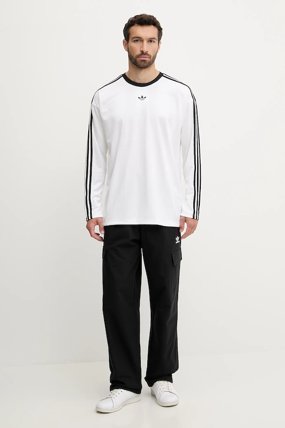 adidas Originals camicia a maniche lunghe Jacq Jersey Ls JX1519 bianco AW25