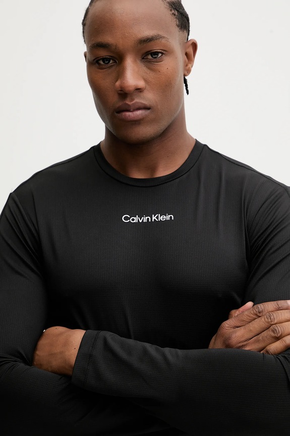 Oblečenie Tréningové tričko s dlhým rukávom Calvin Klein Performance LVGMF5K200 čierna
