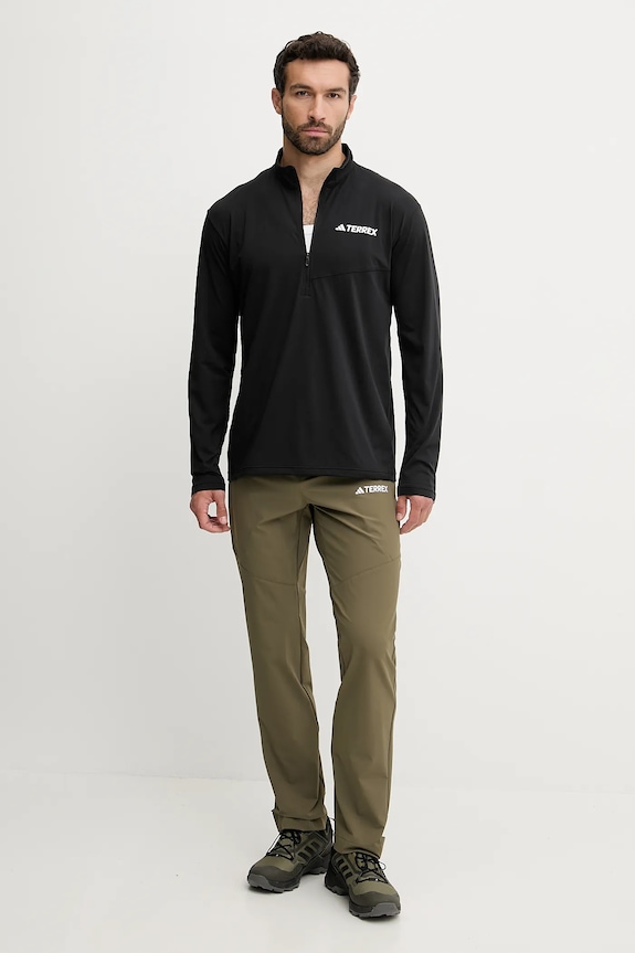 Športna majica z dolgimi rokavi adidas TERREX Multi Half-Zip JF4188 črna AW25