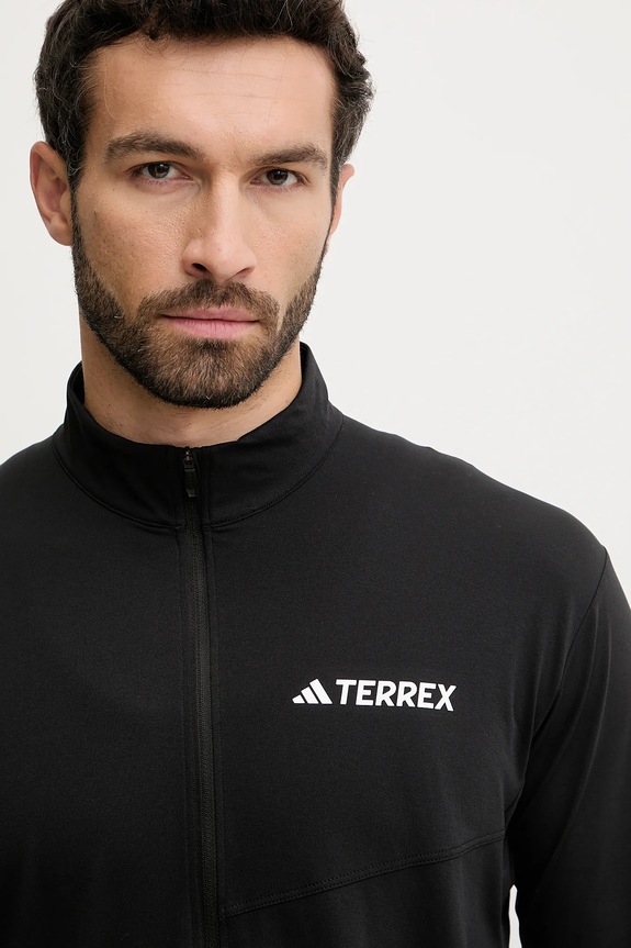 Športna majica z dolgimi rokavi adidas TERREX Multi Half-Zip črna JF4188