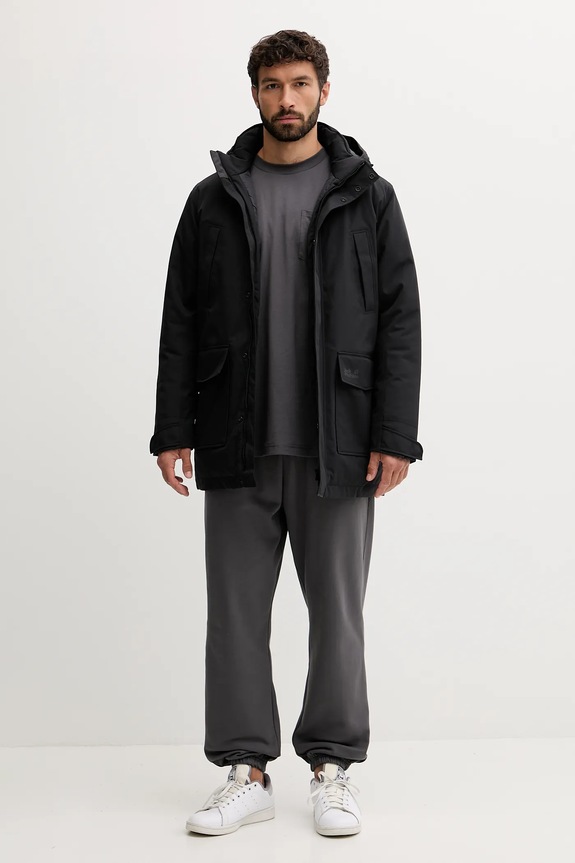 The North Face longsleeve bawełniany Expedition Celebration NF0A8E3DRHI1 szary AW25