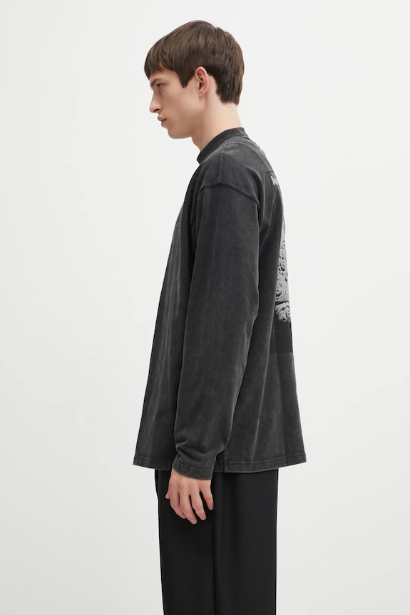 adidas Originals cotton longsleeve top EQT Graphic Tee JX1588 black AW25