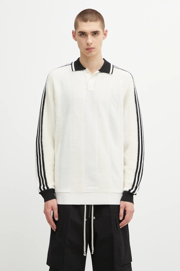 adidas Originals longsleeve with wool blend Knitted Jersey relaxed beige JX3836