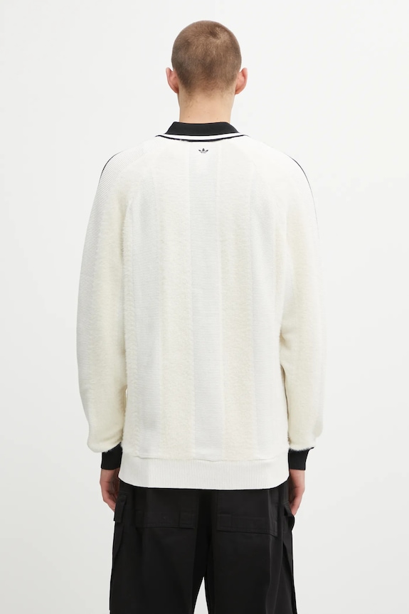 Clothing adidas Originals longsleeve with wool blend Knitted Jersey JX3836 beige
