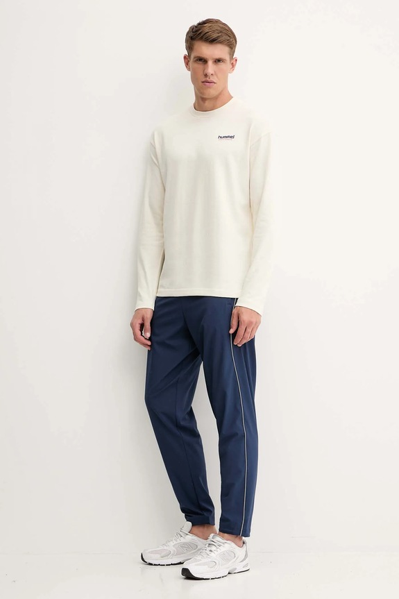 Hummel bluza bawełniana 230028 beżowy AW25
