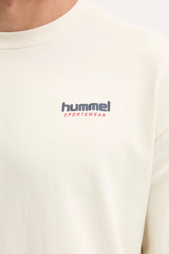 Hummel bluza bawełniana 230028 beżowy