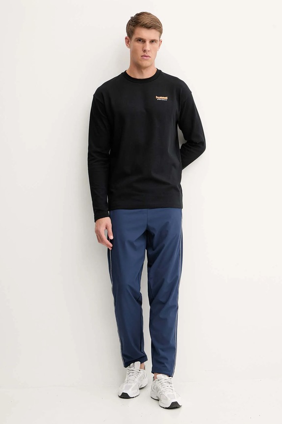 Hummel bluza bawełniana 230028 czarny AW25