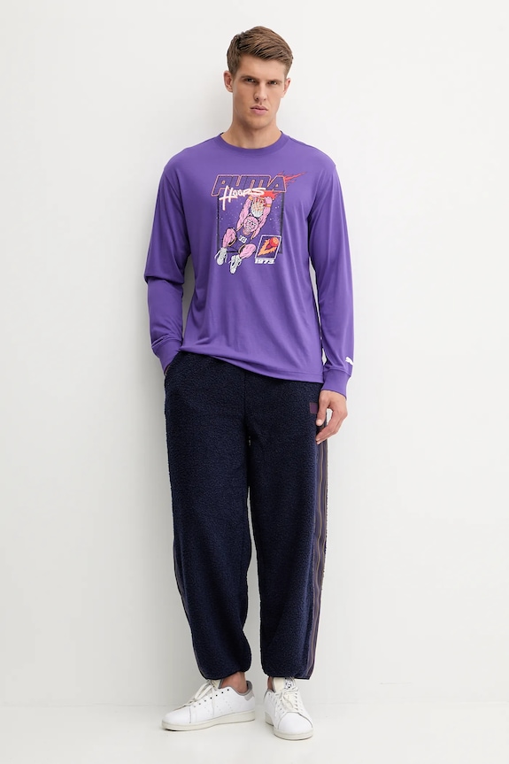 Puma longsleeve 632903 fioletowy AW25