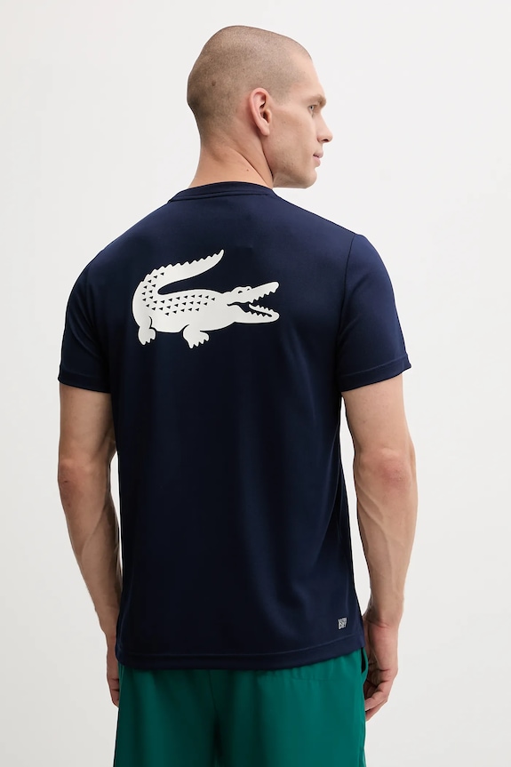 Ρούχα Μπλουζάκι Lacoste TH4748 σκούρο μπλε
