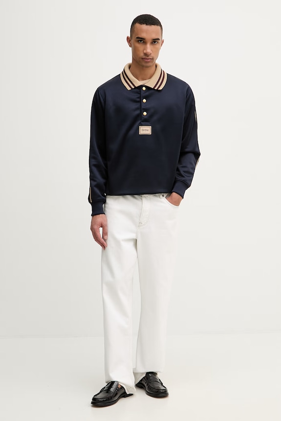 Drôle de Monsieur bluză Le Polo DrUle I.PL137.PL165 bleumarin AW25