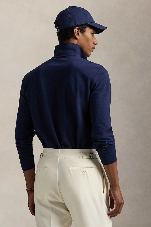 Μακρυμάνικο Polo Ralph Lauren 710955081 σκούρο μπλε AW25