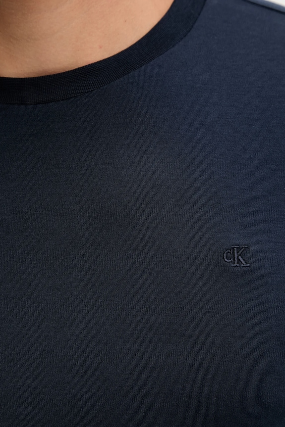Calvin Klein pamut hosszúujjú LV04LD227G sötétkék