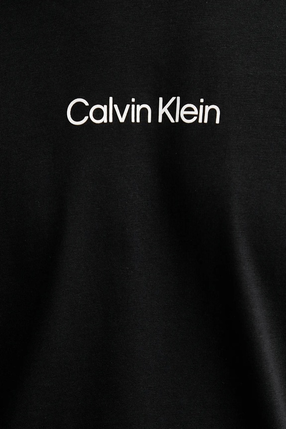 Βαμβακερή μπλούζα με μακριά μανίκια Calvin Klein LV04LD232G μαύρο
