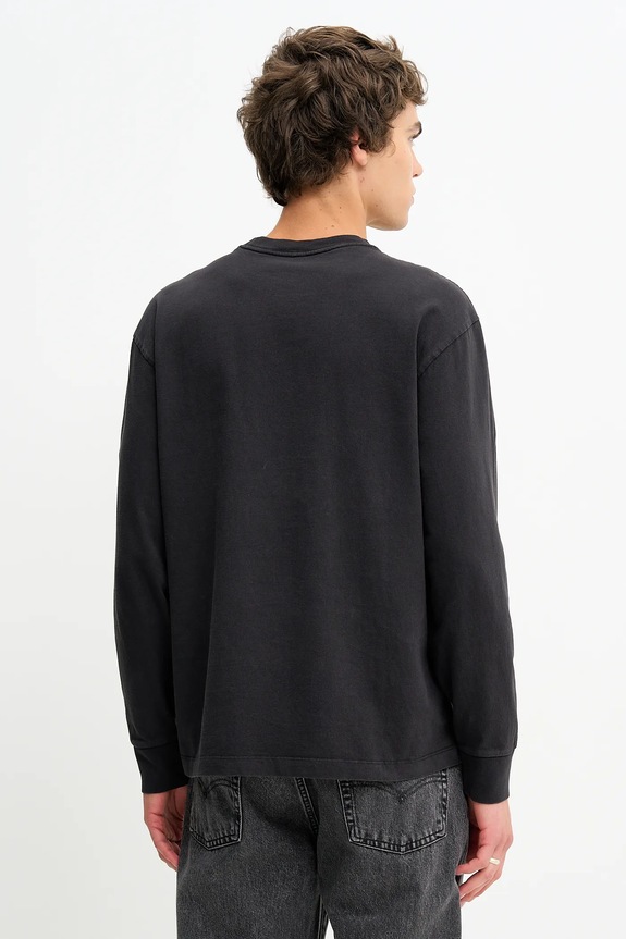 Oblečenie Bavlnené tričko s dlhým rukávom Levi's A6887.0032 čierna