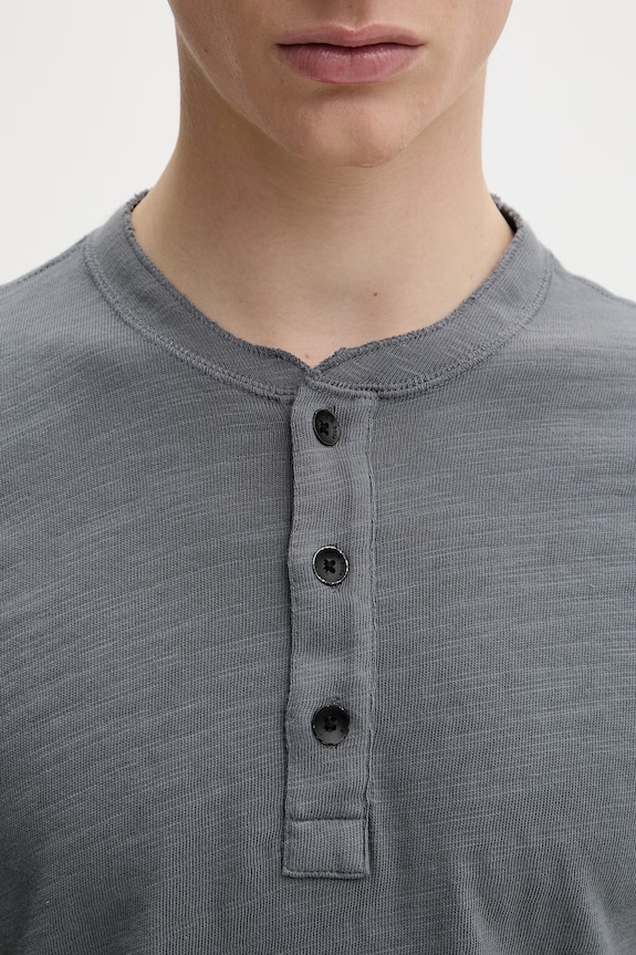 rag & bone longsleeve męski bawełniany RF2925FT2FM szary