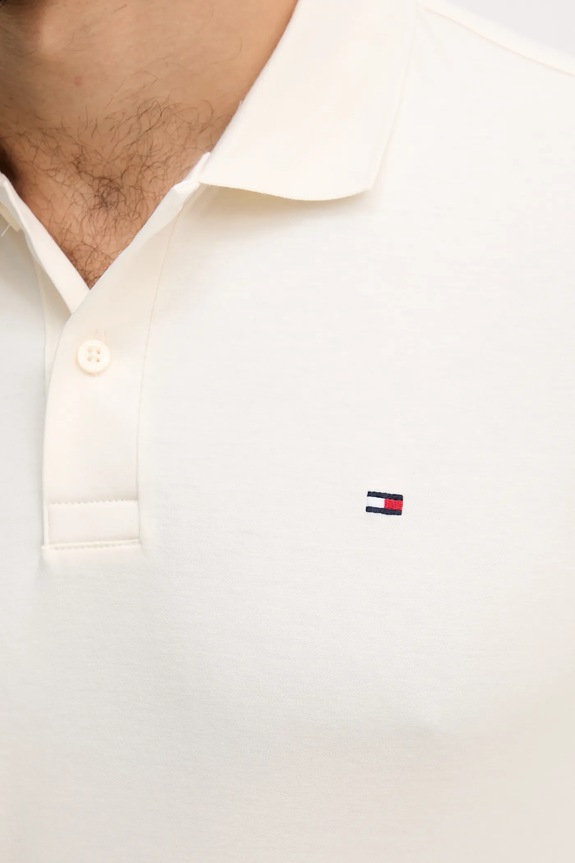Pamučna majica dugih rukava Tommy Hilfiger MW0MW37317 bež