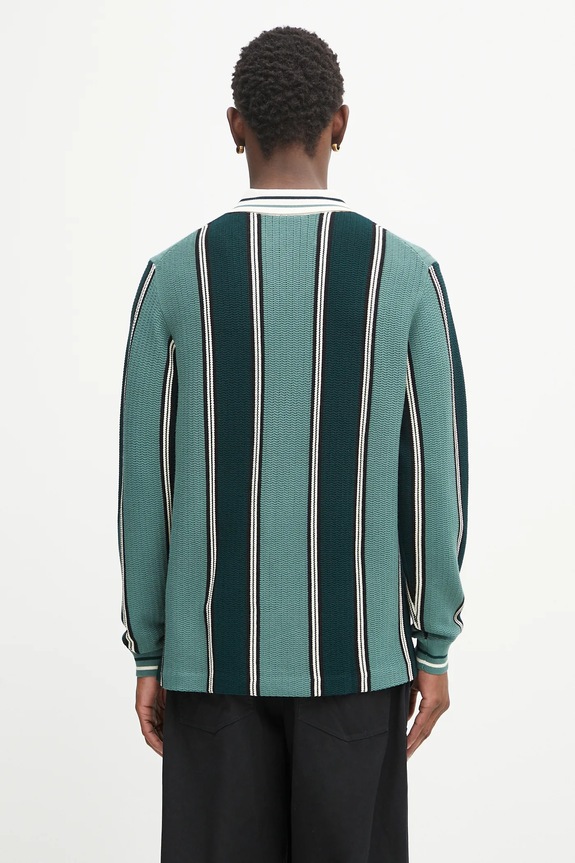 Clothing Filling Pieces Knit Football Jersey sweater with viscose men's 422574500148 green