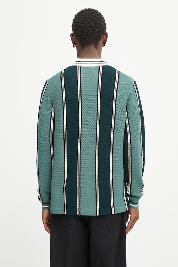 Clothing Filling Pieces Knit Football Jersey sweater with viscose men's 422574500148 green