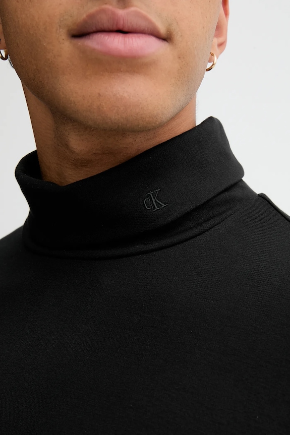 Tričko s dlhým rukávom Calvin Klein LV04LD215G čierna