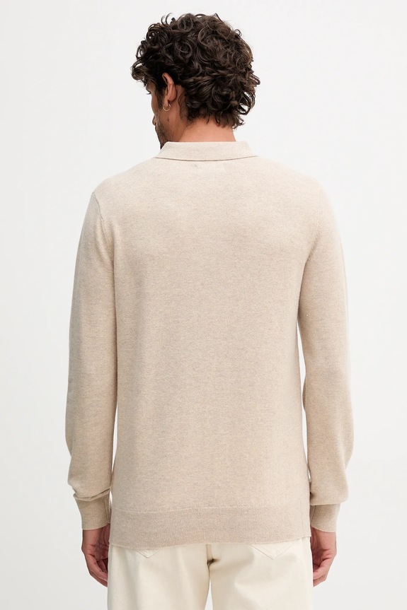 Ruházat Barbour gyapjú pulóver HUTHERSTON MKN1670 bézs