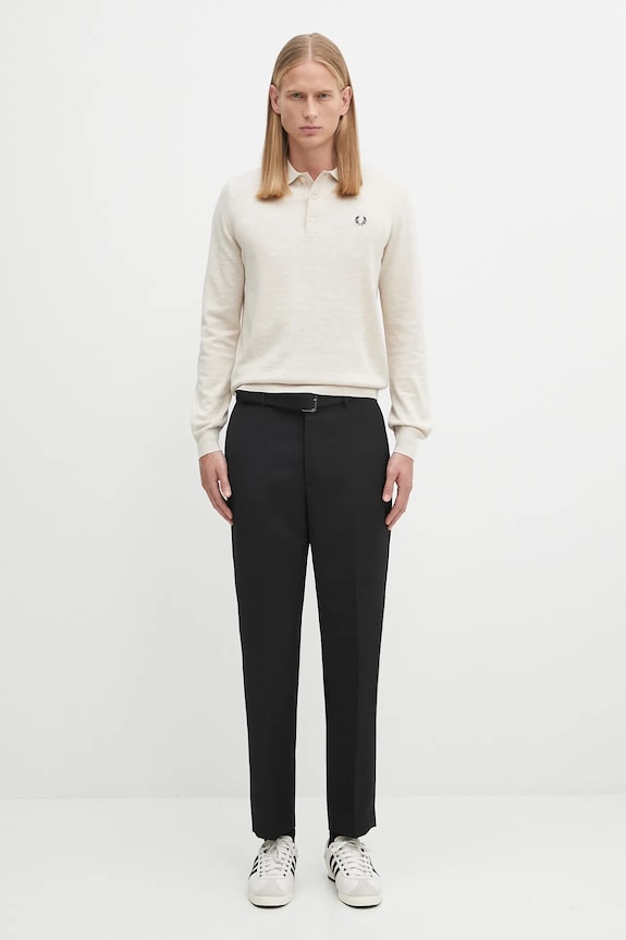 Fred Perry wool blend jumper K4535 beige