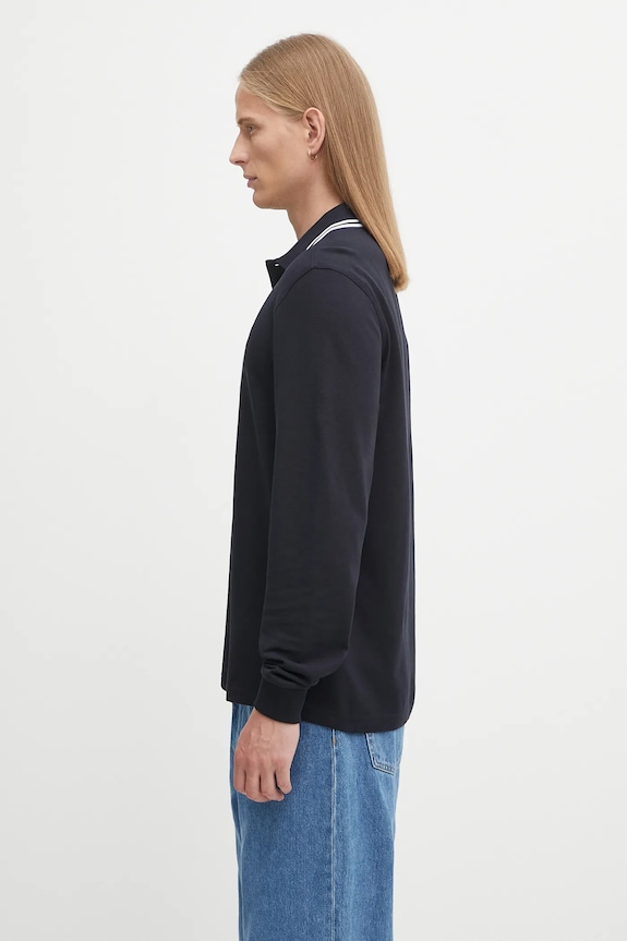 Fred Perry cotton longsleeve top M3636 navy SS26