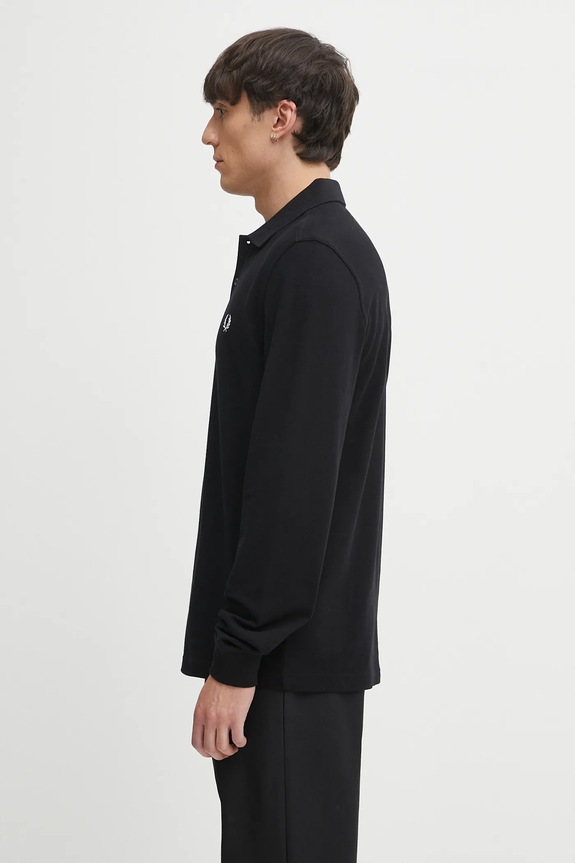 Fred Perry cotton longsleeve top M6006 black SS26