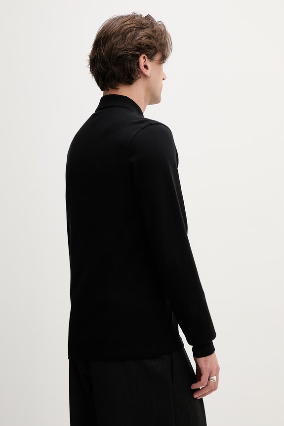 Odzież Fred Perry longsleeve bawełniany M6006 czarny