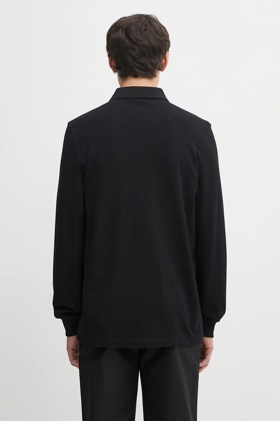 Clothing Fred Perry cotton longsleeve top M6006 black