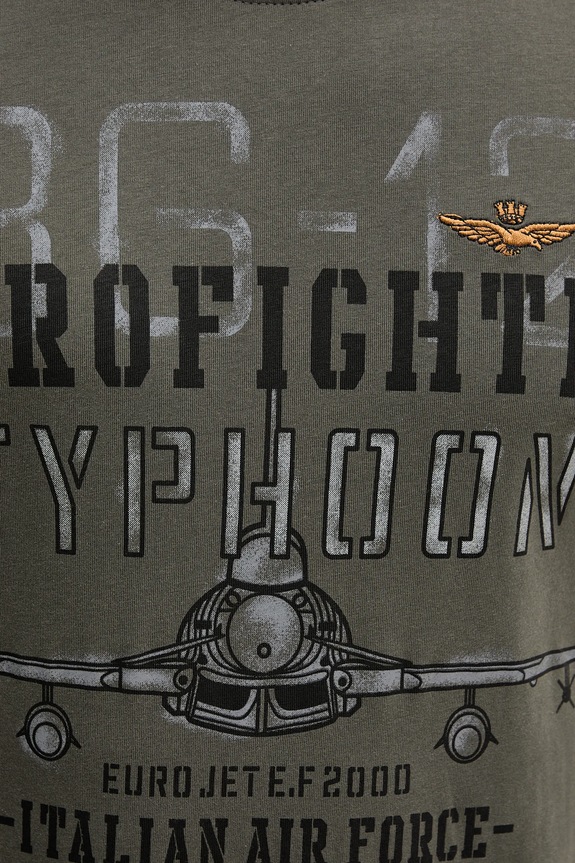 Bavlněné tričko s dlouhým rukávem Aeronautica Militare TS2477UJ00641 šedá