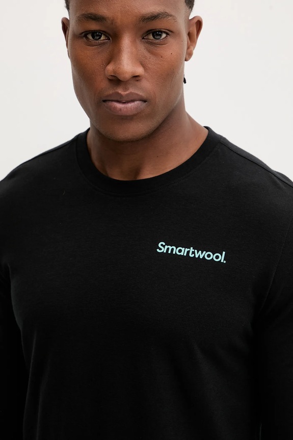 Спортивный лонгслив Smartwool чёрный SW003018