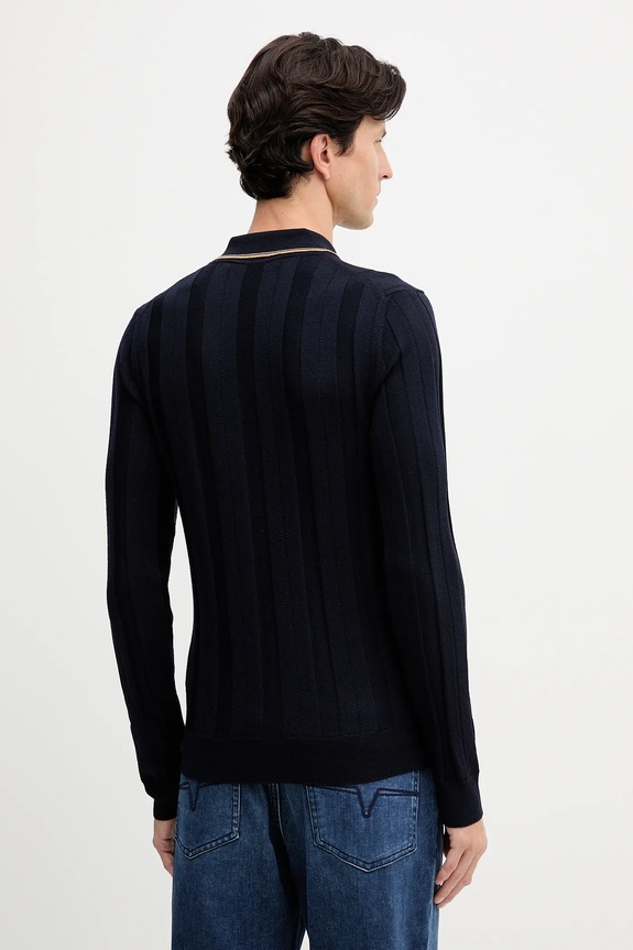 Ρούχα Μάλλινο πουλόβερ Trussardi M0048000006N σκούρο μπλε