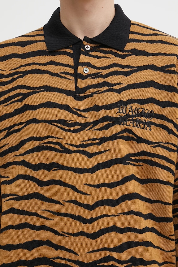 Wacko Maria maglione in lana Tiger marrone 25FW.WMK.KN10