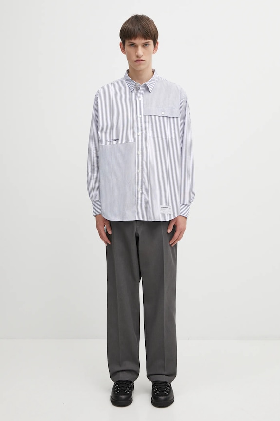 Хлопковая рубашка NEIGHBORHOOD MULTI STRIPE 252SPNH.SHM05