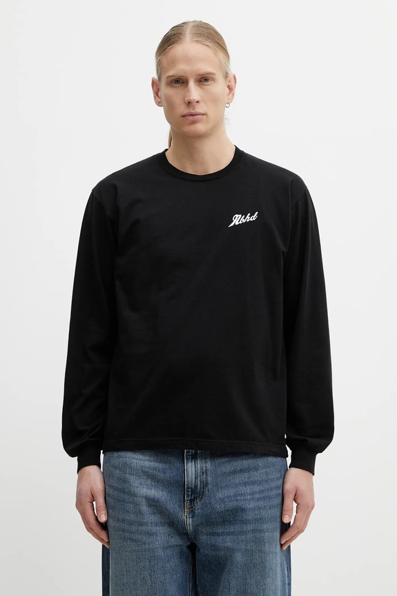 Bavlnené tričko s dlhým rukávom NEIGHBORHOOD NH . TEE LS-2 relaxed čierna 252PCNH.LT02