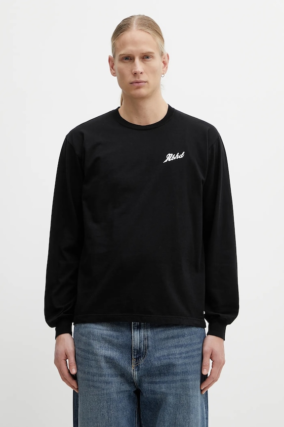 Bavlnené tričko s dlhým rukávom NEIGHBORHOOD NH . TEE LS-2 relaxed čierna 252PCNH.LT02