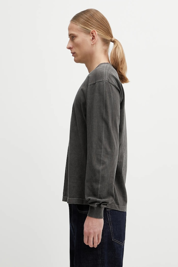 Bavlnené tričko s dlhým rukávom NEIGHBORHOOD NH . TEE LS-16 252PCNH.LT16 sivá AW25