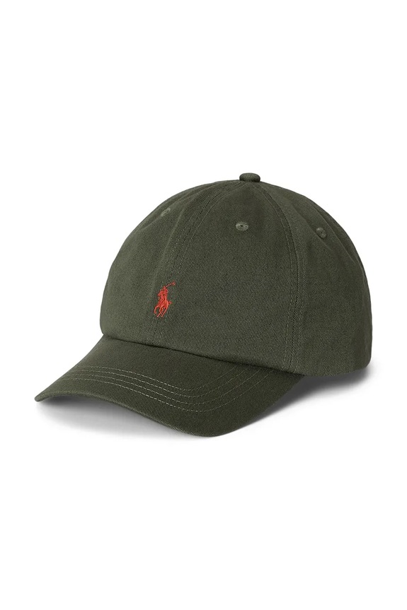 Polo Ralph Lauren șapcă de baseball din bumbac verde 322785653073