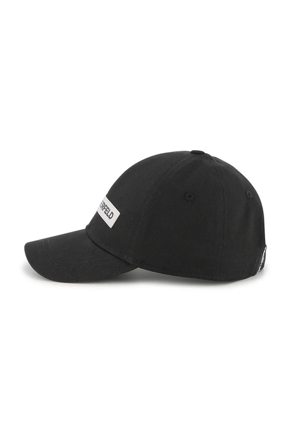 Karl Lagerfeld czapka z daszkiem bawełniana dziecięca Z31032.50.56 czarny