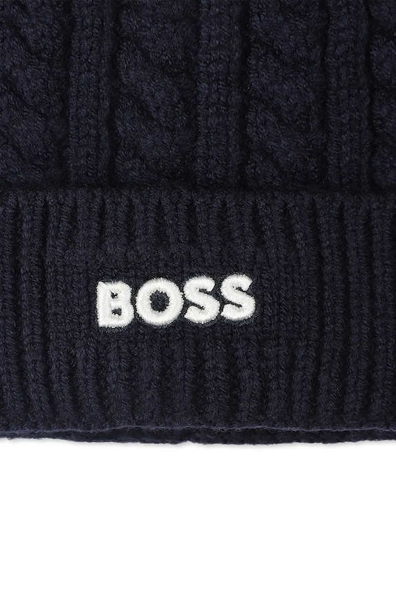 Chlapec Detská čiapka BOSS J52656.42.50 tmavomodrá