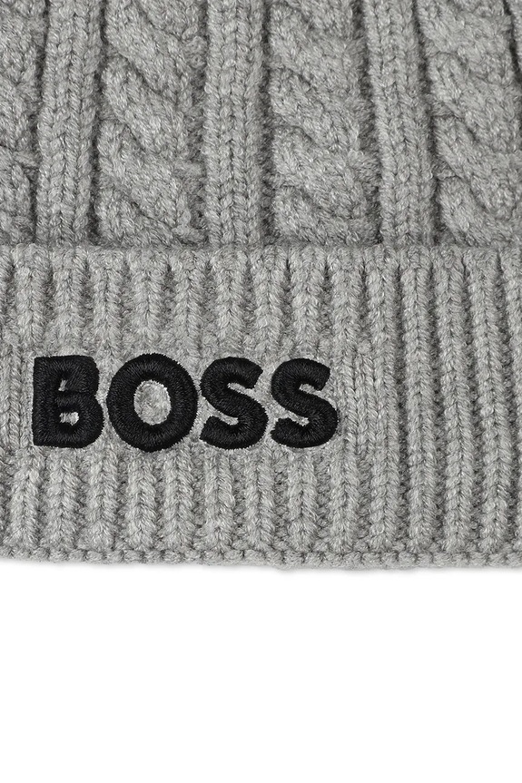 Chłopiec BOSS czapka dziecięca J52697.50.52 szary