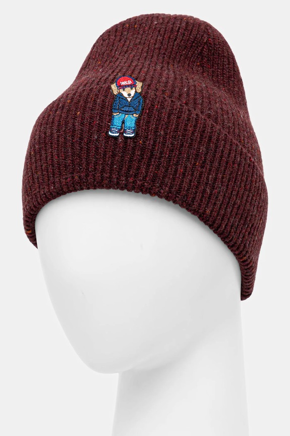 Detská čiapka Jamiks RUFS RUFS.Nakr.glow.JZI015.B burgundské AW25
