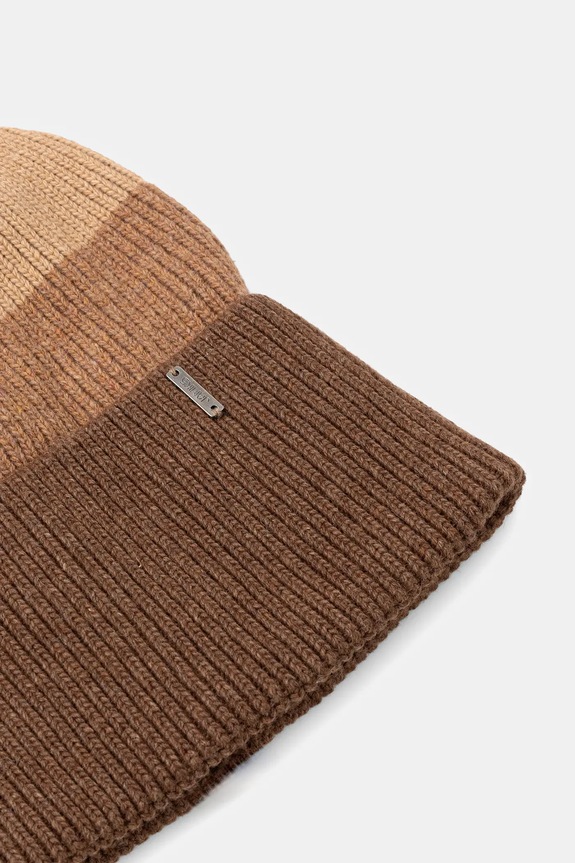 Detská vlnená čiapka Jamiks HANSIN HANSIN.Nak.glo.JZI117.B hnedá AW25